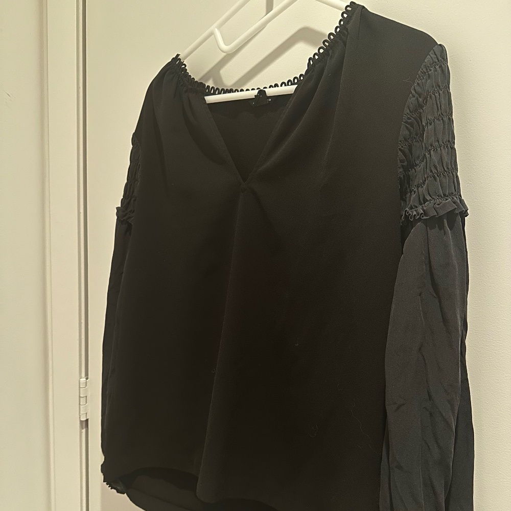 Club Monaco black blouse